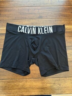Calvin Klein Black Boxer Briefs with White Logo Waistband